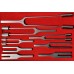 HARTMANN tuning fork-set, aluminum, 5-pcs.