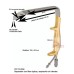 Breast Retractor with Fiber Optic and Suction Ferreira Style