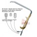 Breast Retractor with Fiber Optic and Suction Tebbetts Style
