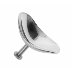 Stainless Steel Ocular Laser Shield with offset handle. (Free Shipping)