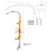Breast Retractor with Fiber Optic and Suction Tebbetts Style